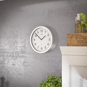 Produktbild für Wanduhr Mebus 14121, Aluminium, analog, Funkuhr