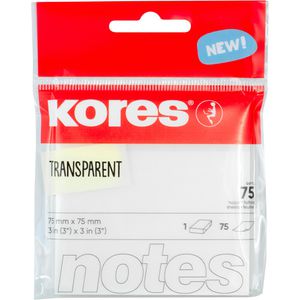 Haftnotizen Kores N48187, transparent