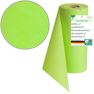 Sensalux Tischläufer 69705045, waschbar, apfelgrün, aus Vliesstoff, auf Rolle, 30 cm x 25 m