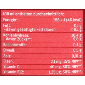 Produktbild für Saft Amecke + Eisen, ohne Zuckerzusatz