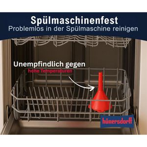 Produktbild für Trichter Hünersdorff 951500, rot, 4-teiliges Set