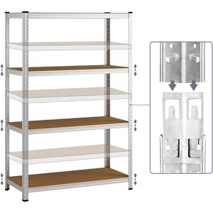 Produktbild für Schwerlastregal Monzana 106180, 4 Holzböden