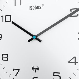 Produktbild für Wanduhr Mebus 13079, Kunststoff, analog, Funkuhr