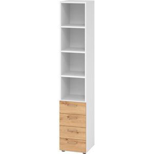 Produktbild für Kombischrank Hammerbacher Serie 9 Advanced, asteiche / weiß