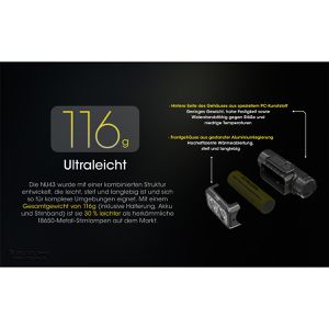 Produktbild für Stirnlampe Nitecore NU43 LED, wiederaufladbar