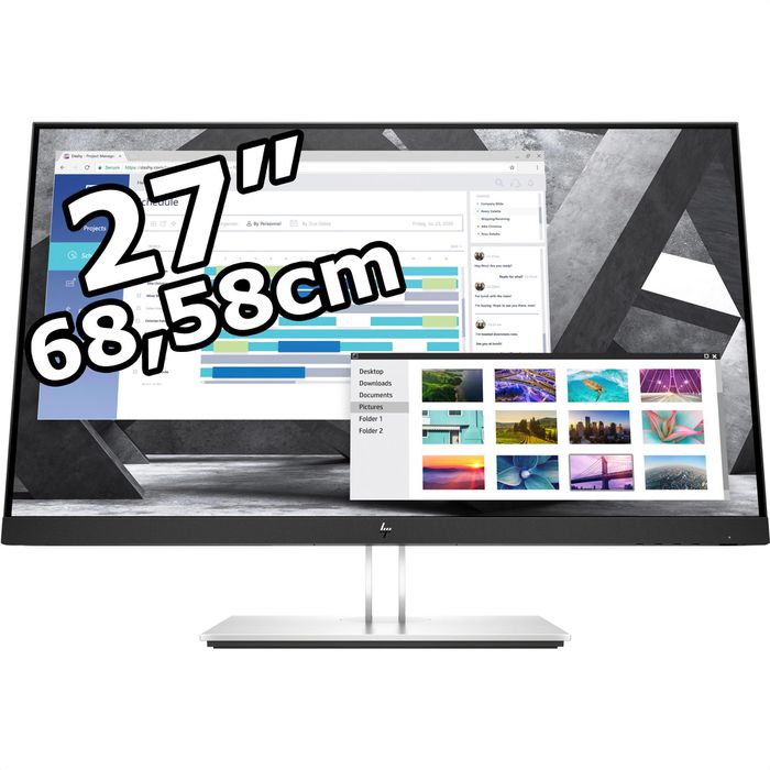 HP Monitor E27q G4, 9VG82AA, 27 Zoll, WQHD 2560 x 1440 Pixel, 5 ms, 60 Hz –  Böttcher AG