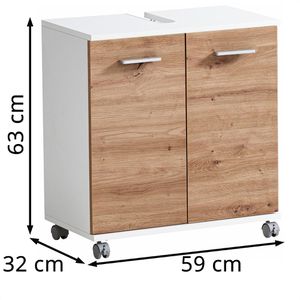 Produktbild für Waschbeckenunterschrank Schildmeyer Palermo 157637, mit Rollen