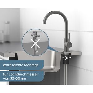 Produktbild für Küchenarmatur Schütte Cornwall, graphit matt