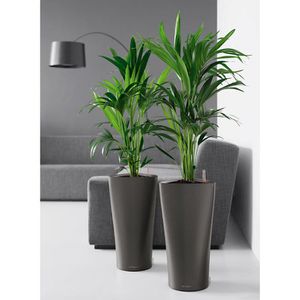 Produktbild für Übertopf Lechuza DELTA 30, anthrazit metallic, 29 x 57 x 29 cm