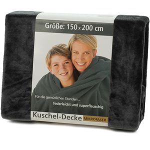 Produktbild für Kuscheldecke Gözze Memphis Premium, 8876991, anthrazit