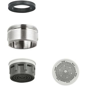 Produktbild für Strahlregler GROHE Mousseur M24 x 1, supersteel, 13941DC0