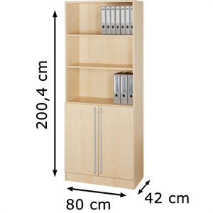Produktbild für Kombischrank Hammerbacher H-Serie, ahorn