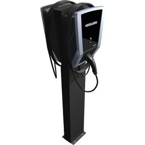 Produktbild für Wallbox-Standfuß Heidelberg Connect, Edelstahl, schwarz