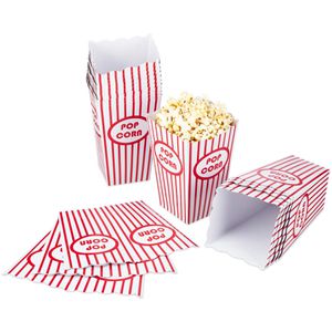 Produktbild für Popcorn-Tüten Relaxdays rot/weiß