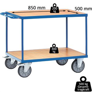 Produktbild für Tischwagen Fetra 2400, aus Metall &amp; Holz