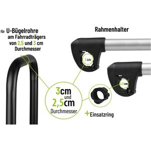 Produktbild für Rahmenhalter EUFAB Strap 11631, für Fahrradträger mit Schloss