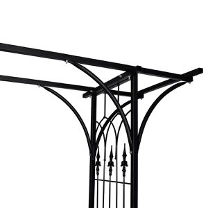 Produktbild für Rosenbogen vidaXL 40778, schwarz
