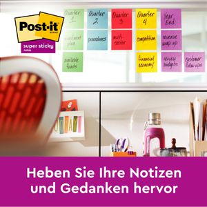 Produktbild für Haftnotizen Post-it Z-Notes Super Sticky, bunt