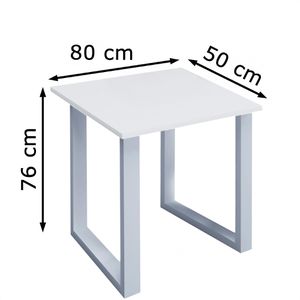 Produktbild für Schreibtisch VCM Lona, 914620, weiß / silber