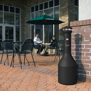 Produktbild für Aschenbecher Rubbermaid Infinity Genie, schwarz, für Outdoor