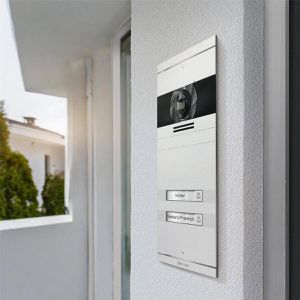 Produktbild für Türsprechanlage Metzler VDM10 2.0 weiß, 2 Monitore, LAN