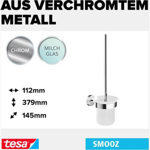 Produktbild für WC-Bürste Tesa Smooz, weiß / verchromt