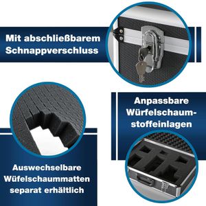 Produktbild für Transportkoffer PeakTech P 7305, abschließbar, aus Aluminium