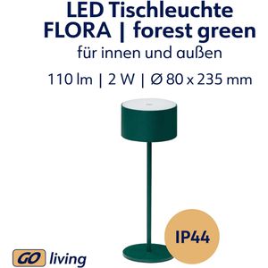 Produktbild für Tischlampe Müller-Licht Flora, grün, LED, warmweiß