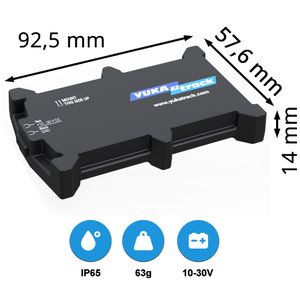Produktbild für GPS-Tracker Yukatrack easyWire, 4G SIM, ohne Abo