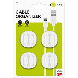 Produktbild für Kabelhalter Goobay 70373 Kabel Clips 3-Slots