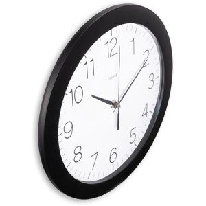 Produktbild für Wanduhr Hama Teneriffa, Kunststoff, analog, Funkuhr