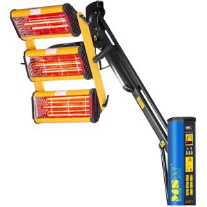 Produktbild für Infrarot-Lacktrockner MSW IR-DRYER3000.2, mit 3 Leuchtröhren