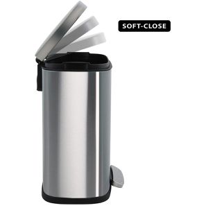 Produktbild für Mülleimer Spirella Akira, 10.19833, silber matt