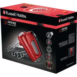 Produktbild für Handmixer Russell-Hobbs Desire, rot, 5 Geschwindigkeiten