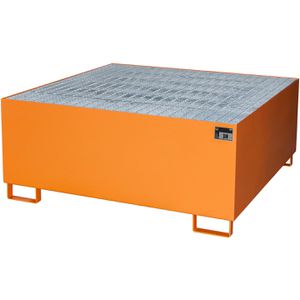 Produktbild für Auffangwanne BAUER AW 1000, orange, aus Stahl