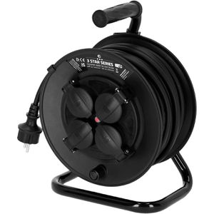 Produktbild für Kabeltrommel Adam-Hall 3 Star CD 25 schwarz, 25m