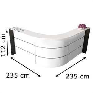 Produktbild für Empfangstheke Kerkmann Bari 3566, weiß