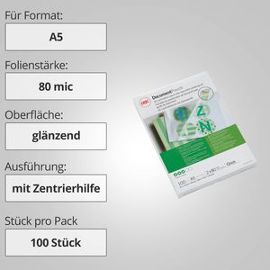 Produktbild für Laminierfolien GBC IB575037, DIN A5