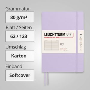 Produktbild für Notizbuch Leuchtturm1917 Medium, 365498, Karton Softcover