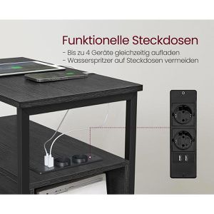 Produktbild für Nachttisch Vasagle LET325B22, schwarz