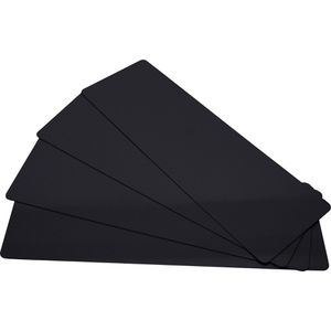 Plastikkarten Evolis PVC lang, blanko schwarz matt