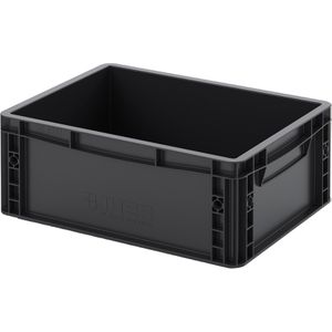 Produktbild für Eurobox AUER ESD EG 43/17 HG, schwarz, 15 Liter