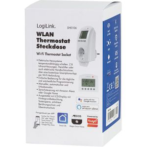 Produktbild für Steckdosenthermostat LogiLink SH0106 digital