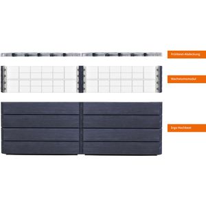 Produktbild für Hochbeet Garantia Ergo Quadro TurboPlus 2L Wood