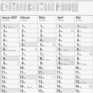 Produktbild für Plakatkalender Rido-Ide 7033600007, young design, Jahr 2027