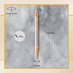 Produktbild für Kugelschreiber Parker IM Premium Warm Silver G.C.
