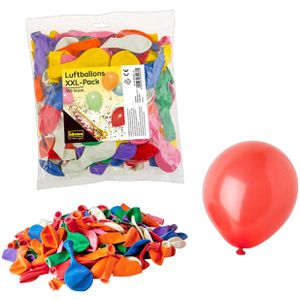 Idena Luftballons 8630433, farbig sortiert, rund, Ø 25 cm, 150 Stück , 150 Stück