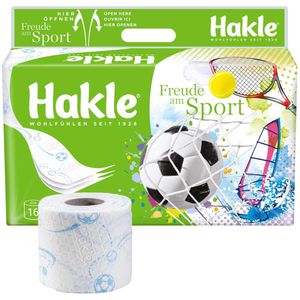 Toilettenpapier Hakle Freude am Sport, weiß