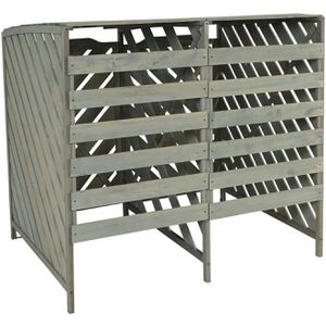 Produktbild für Mülltonnenbox Mendler HWC-J44 XL, Holz