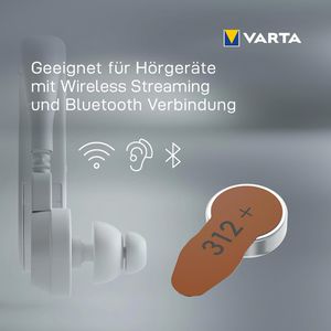 Produktbild für Hörgerätebatterie Varta 312